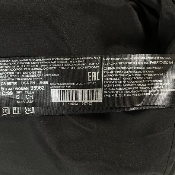 Pre-Loved MANGO Faux Leather Black Mini dress - Size S - Picture 12 of 13